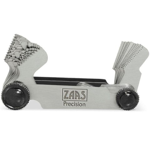 Calibre de Rosca 55°-60° - 0,25 a 6 - 4 a 62 Fpp - 58 Lâminas - Ref. 113,0004 - Zaas