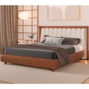 Ver imagem 4 de Cama Japonesa Seo Casal Courino Caramelo - Sallar Home