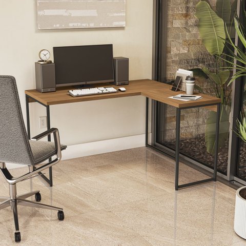 Mesa Lateral de Apoio para Mesa de Escritório Industrial 60cm Li040 Kappesberg Industrial