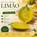 Ver imagem 5 de Bowl Limão Siciliano Cerâmica para Sobremesa e Petiscos Cozinha Amarelo Lila House 15cm