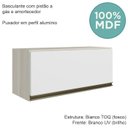 Ver imagem 4 de Armario Aereo Basc Mdf 80 Cm Kali 16341 Bianco Toq Branco Uv Nicioli