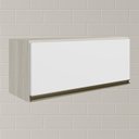 Ver imagem 2 de Armario Aereo Basc Mdf 80 Cm Kali 16341 Bianco Toq Branco Uv Nicioli