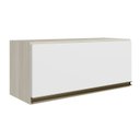 Ver imagem 1 de Armario Aereo Basc Mdf 80 Cm Kali 16341 Bianco Toq Branco Uv Nicioli