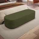 Ver imagem 1 de Puff Decorativo Orgânico para Living Quarto 140cm Doha W01 Linho Verde- Lyam Decor
