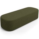 Ver imagem 2 de Puff Decorativo Orgânico para Living Quarto 140cm Doha W01 Linho Verde- Lyam Decor