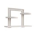 Ver imagem 1 de Nicho Industrial Bali para Decoração e Organização de Ambientes Modernos - Ferro Branco Tampo Branco
