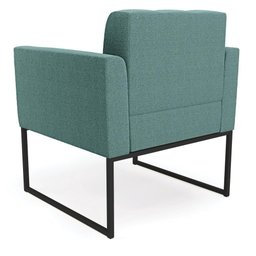 Poltrona Decorativa Industrial Preto Kit 2 Elisa Bouclê Verde Ment D03 - D'Rossi - 4 Poltrona Decorativa Industrial Preto Kit 2 Elisa Bouclê Verde Ment D03 - D'Rossi - 4