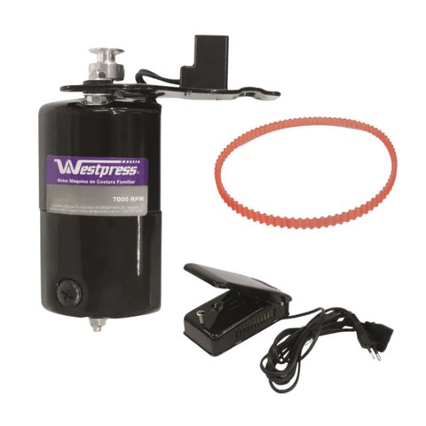 Motor Preto para Reta Doméstica 100 Watts 54kw 7000rpm Westpress 110v