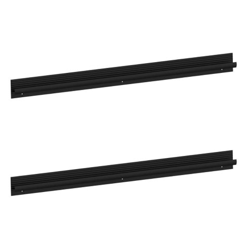 Kit 2 Puxadores 60,3cm para Armário Cozinha Paneleiro 62cm Veneza Multimóveis Mp3083 Preto