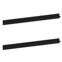 Ver imagem 1 de Kit 2 Puxadores 60,3cm para Armário Cozinha Paneleiro 62cm Veneza Multimóveis Mp3083 Preto