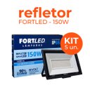 Ver imagem 2 de Kit 5 Refletores de Led 150w Fortled