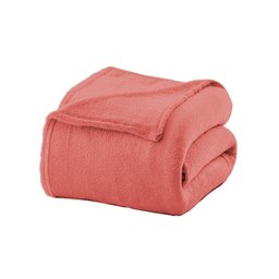 Manta Queen Cobertor Microfibra Antialérgico 2,2x2,4m Coral - Camesa - 2