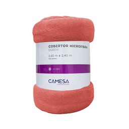 Manta Queen Cobertor Microfibra Antialérgico 2,2x2,4m Coral - Camesa - 1
