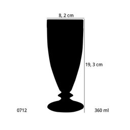 Taça para Sorvete Milk Shake Sobremesas Tropical 360ml. - 4