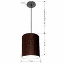 Ver imagem 2 de Lustre Luminária Pendente Vivare Free Lux Pe-4103pr Cúpula em Tecido 15x20cm
