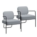 Ver imagem 1 de Kit 2 Poltronas Katy Base em Ferro Movellu Home