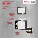 Ver imagem 7 de Gabinete Armário para Banheiro com Pia Baden Preto_branco