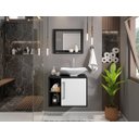 Ver imagem 4 de Gabinete Armário para Banheiro com Pia Baden Preto_branco