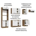 Ver mais imagens de Cozinha Completa 330001 Com Armário E Balcão Rustic/branco