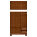 Ver imagem 3 de Guarda Roupa 6 Portas com Espelho Cobre Imbuia - Fn