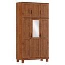 Ver imagem 1 de Guarda Roupa 6 Portas com Espelho Cobre Imbuia - Fn