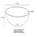 Ver imagem 4 de Cuba de Vidro 42cm Champanhe + Valvula + Torneira Preta