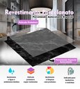Ver imagem 3 de 10 Placas Revestimento Porcelanato Mármore Escuro Abstrato Laminado 25x25cm