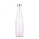 Ver imagem 5 de Jogo 5 Garrafas Vidro Acqua Transparente 1 Litro Tampa com Rosca Aço Inox - Tuut