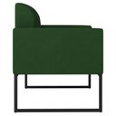 Ver imagem 7 de Poltrona Namoradeira Decorativa Isabella Base Industrial Suede Verde/Preto Gran Belo