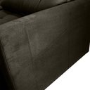 Ver imagem 6 de Sofá Cama Reclinável 2 Lugares 220cm Nayla Veludo Turkey Marrom Matrix