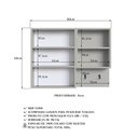 Ver imagem 4 de Armário Espelheira para Banheiro Es8010 com 2 Portas e Nichos Arenas