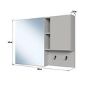 Ver imagem 3 de Armário Espelheira para Banheiro Es8010 com 2 Portas e Nichos Arenas