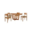 Ver imagem 2 de Conjunto de Mesa de Jantar Vitoria Tampo Laminado 120cm Barril 4 Cadeiras Bellini