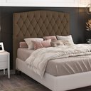 Ver imagem 3 de Cabeceira Greta Cama Box Queen 160cm Suede Marrom