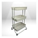 Ver imagem 3 de Carrinho Organizador Prateleira Cozinha Multiuso 3 Andares