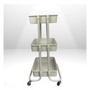 Ver imagem 2 de Carrinho Organizador Prateleira Cozinha Multiuso 3 Andares