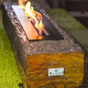 Ver imagem 5 de Lareira Ecológica no Dormente com Manta Cerâmica e rodinhas 70X25cm- Bromo Master