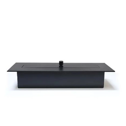Lareira Ecológica no Dormente com Manta Cerâmica e rodinhas 70X25cm- Bromo Master - 10