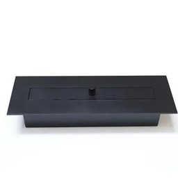 Lareira Ecológica no Dormente com Manta Cerâmica e rodinhas 70X25cm- Bromo Master - 2