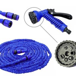 Mangueira Magica Expansivel 15M Flexivel Limpeza Casa Carro Quintal Jardim - 4