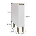 Ver imagem 7 de Armário de Cozinha 20 cm Porta Condimentos Vitória Rimo Branco