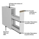 Ver imagem 6 de Armário de Cozinha 20 cm Porta Condimentos Vitória Rimo Branco