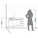 Ver imagem 5 de Balcão de Cozinha 3 Portas 133,5cm Ibiza Mgm Móveis (Balcão Não Acompanha Tampo e Pia)