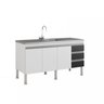 Balcão de Cozinha 3 Portas 144cm Ibiza Mgm Móveis (Balcão Não Acompanha Tampo e Pia) - 3