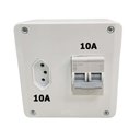 Ver imagem 5 de Caixa Disjuntor 10A Tomada 10A Bipolar Interruptor Ar Condicionado Residencial Comercial Embutir Neo