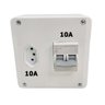 Caixa Disjuntor 10A Tomada 10A Bipolar Interruptor Ar Condicionado Residencial Comercial Embutir Neo - 5
