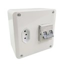 Ver imagem 3 de Caixa Disjuntor 10A Tomada 10A Bipolar Interruptor Ar Condicionado Residencial Comercial Embutir Neo