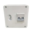 Ver imagem 1 de Caixa Disjuntor 10A Tomada 10A Bipolar Interruptor Ar Condicionado Residencial Comercial Embutir Neo