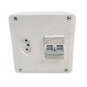 Caixa Disjuntor 10A Tomada 10A Bipolar Interruptor Ar Condicionado Residencial Comercial Embutir Neo - 1