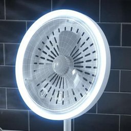 Espelho Maquiagem LED Ventilador Touch Beleza Iluminador 5x Aumento Usb - 8